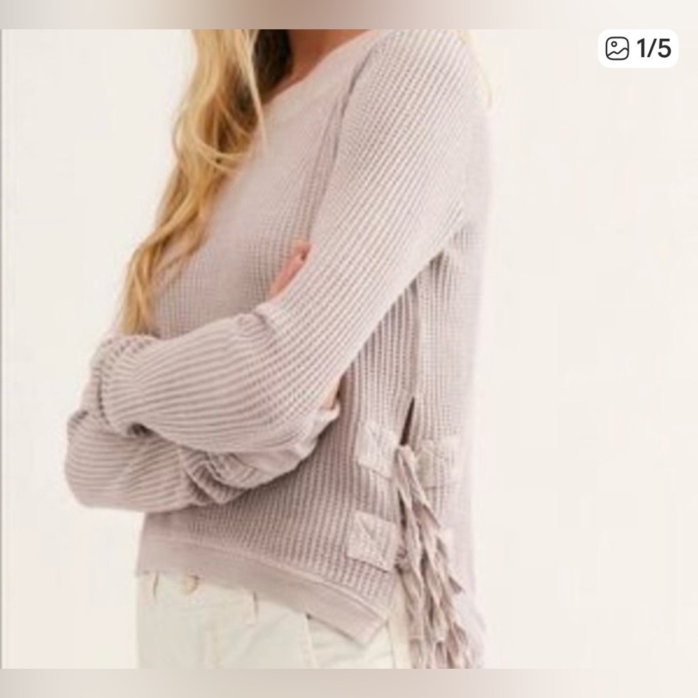 Free People FP One Interlaken Thermal Top |side-tie | Size XS | Like New